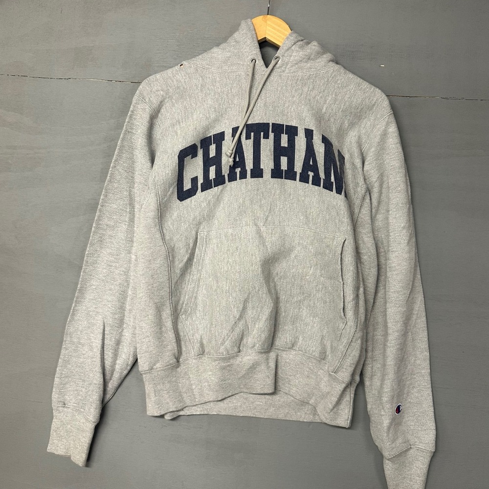 Champion Chatham Reverse Weave Hoodie Sweatshirt Gray‎ Size Small Pullover - Picture 2 of 4